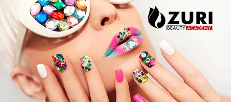 Learn how to create a Sparkly Nail Design in Zuri Academy